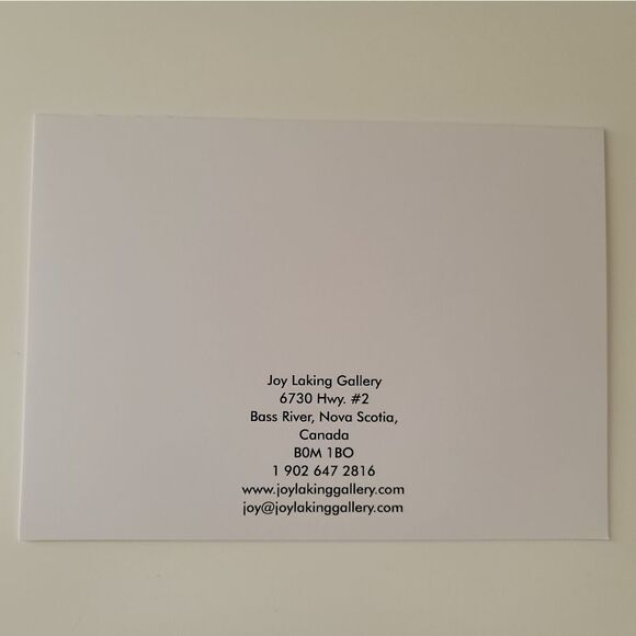 Art Print Jo Laking Lawn Chairs Glossy Print on Greeting Card #0178 - Picture 3 of 5